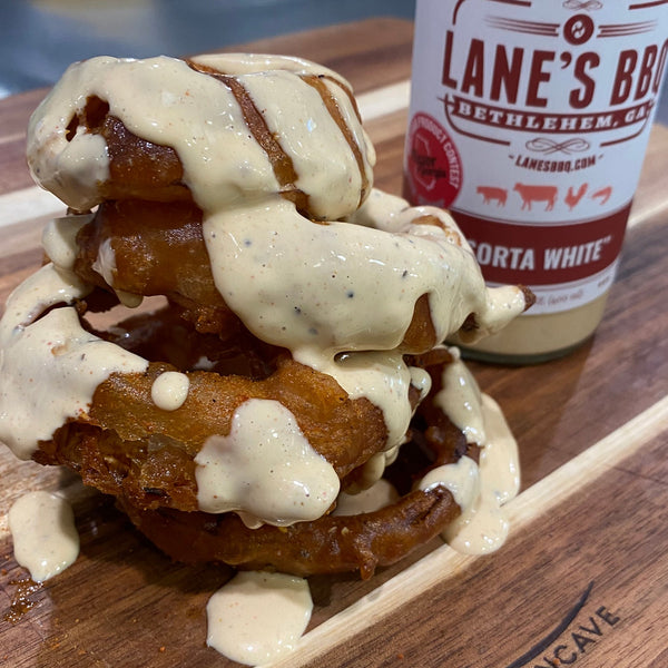 Sorta White Sauce Onion RIngs | Lane's BBQ | The McLemore Boys