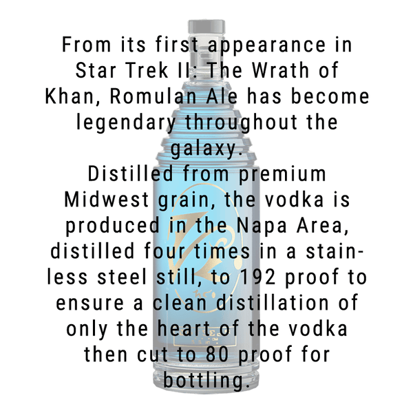 Star Trek Romulan Ale Vodka 750mL