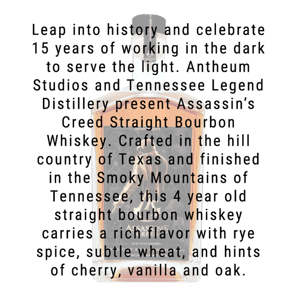 Tennessee Legend Assassin's Creed Straight Bourbon Whiskey 750mL
