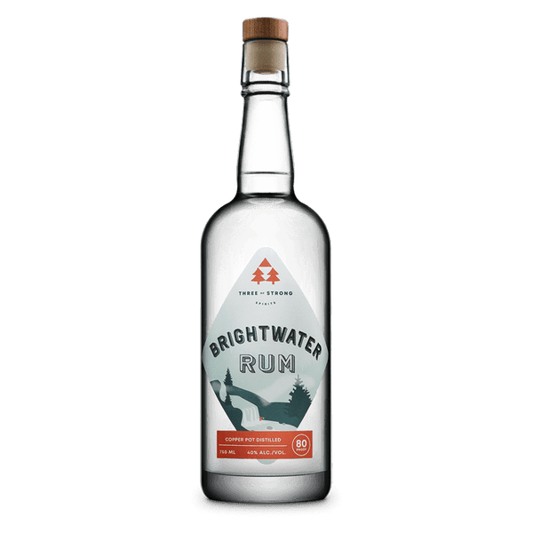 Three of Strong Spirits Brightwater Rum 750mL