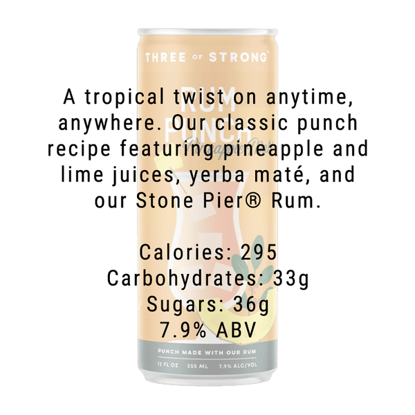 Three of Strong Spirits Pineapple Maté 4 pack 12.oz