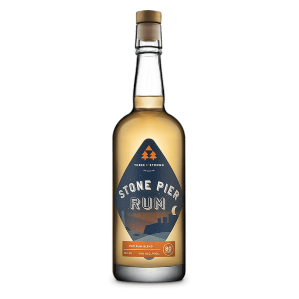 Three of Strong Spirits Stone Pier Rum 750mL