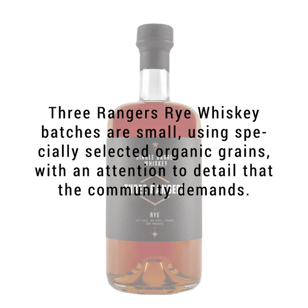 Three Rangers Rye Whiskey 750mL