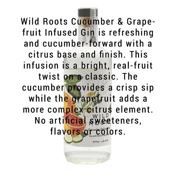 Wild Roots Cucumber & Grapefruit Gin 750mL