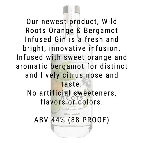 Wild Roots Orange & Bergamot Infused Gin 750mL