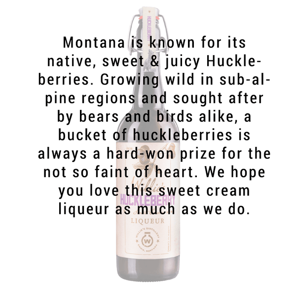 Willie's Distillery Huckleberry Sweet Cream Liqueur 750ml